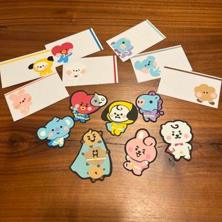 BTS BT21 壁面　壁面飾り　アルバム素材　梱包素材(型紙/パターン)