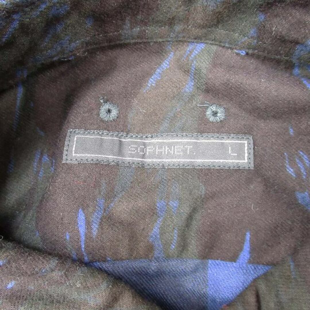 SOPHNET.(ソフネット)の美品 18AW ソフネット カモフラージュ フランネル サイドジップ シャツ メンズのトップス(シャツ)の商品写真