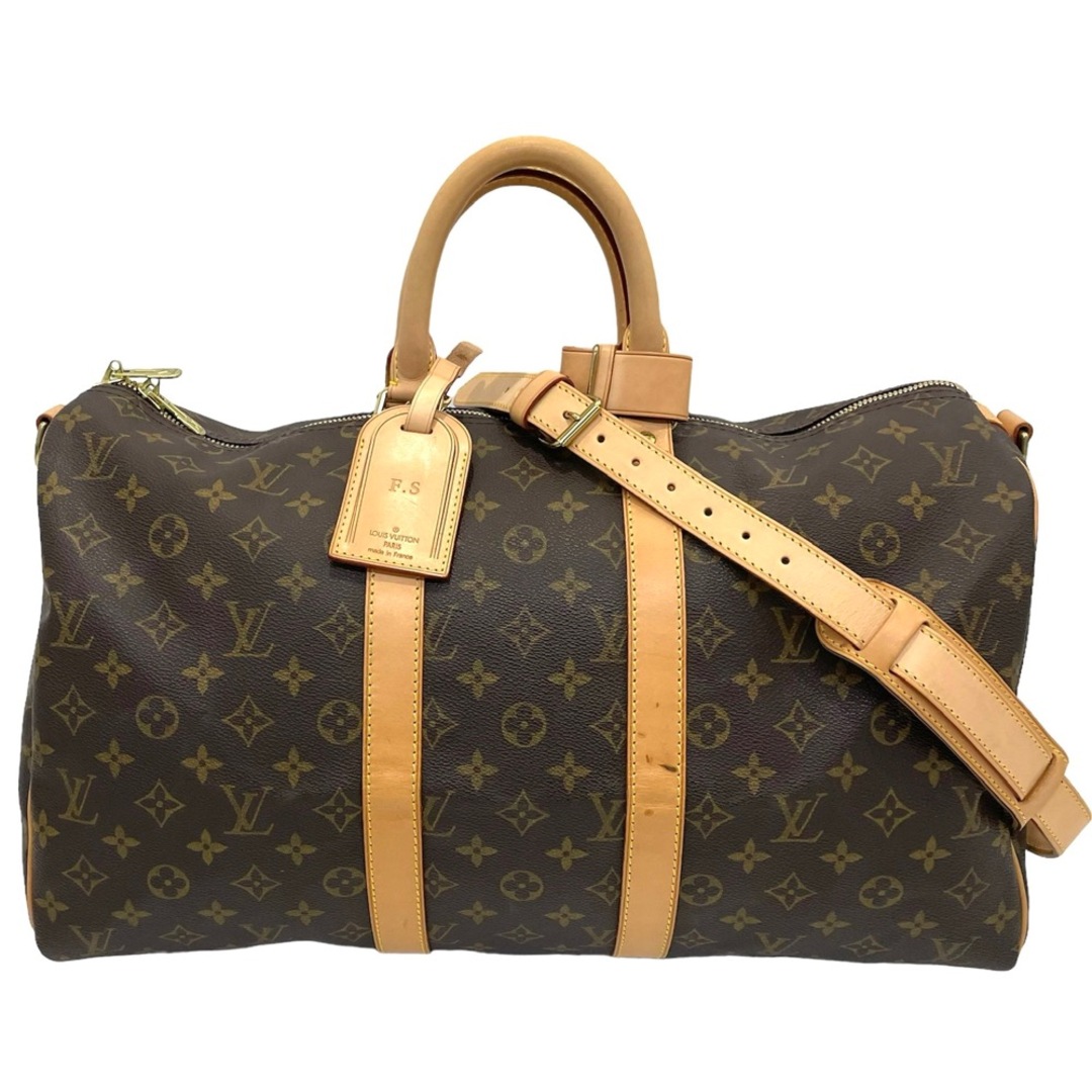 LOUIS VUITTON ルイヴィトン ボストンバッグ モノグラム キーポルバンドリエール45 トラベルバッグ メンズ レディース M41418    ブラウン 茶 ゴールド金具 ユニセックス 人気【品】