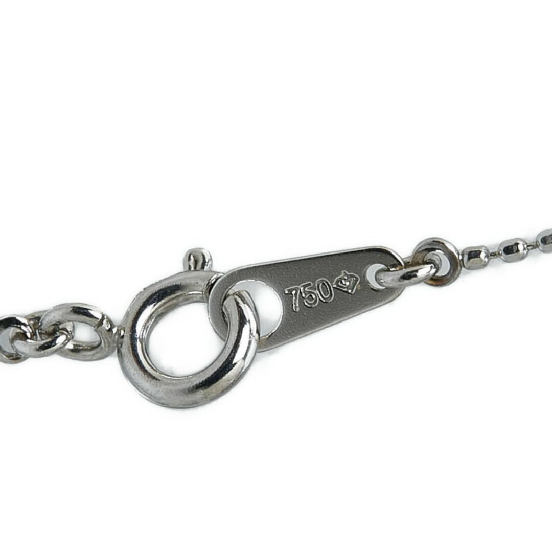 K18WG ホワイトゴールド ペンダント ネックレス サファイア 0.40ct