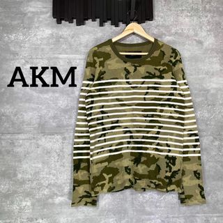 美品/AKM/ボタニカル/薄手コットンパーカー