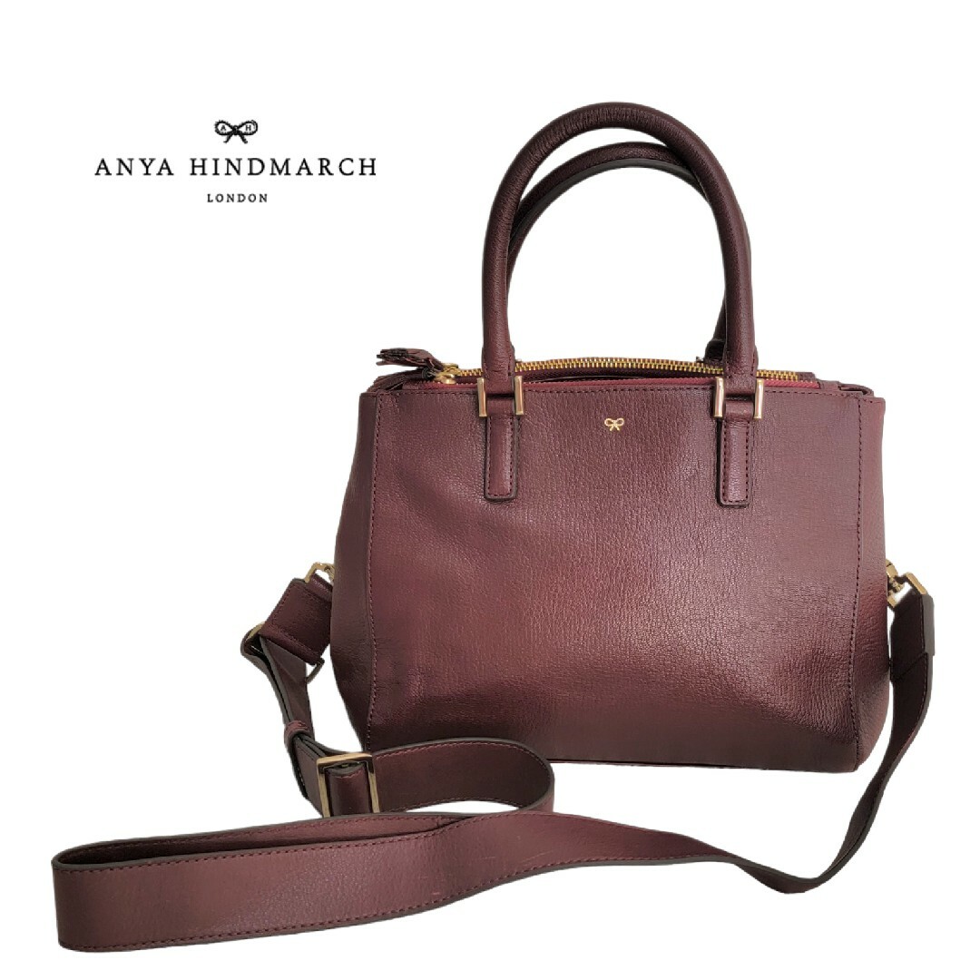 アニヤ・ハインドマーチ 2WAY　ショルダー/ハンドバッグ レザー 茶系 レディース Anya Hindmarch Ts764771