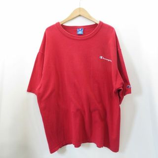 チャンピオン(Champion)のCHAMPION VINTAGE 80s SCRIPT LOGO TEE RED(Tシャツ/カットソー(半袖/袖なし))