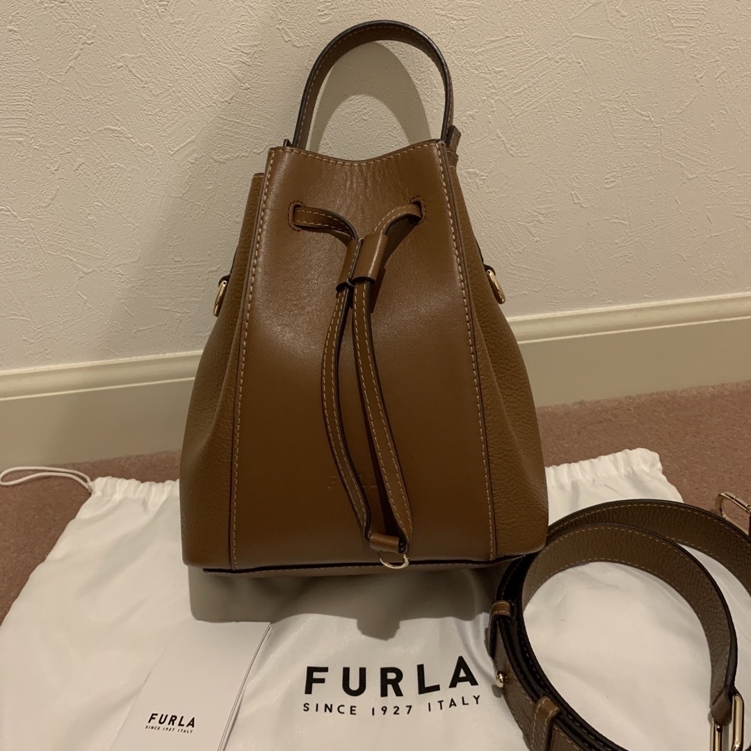 フルラ　FURLA ミアステラ　ミニバケット　2way ブラウン