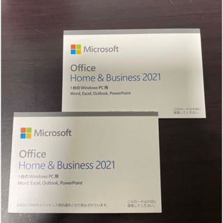 マイクロソフト(Microsoft)の【新品】5枚　office2021 home＆business(PC周辺機器)