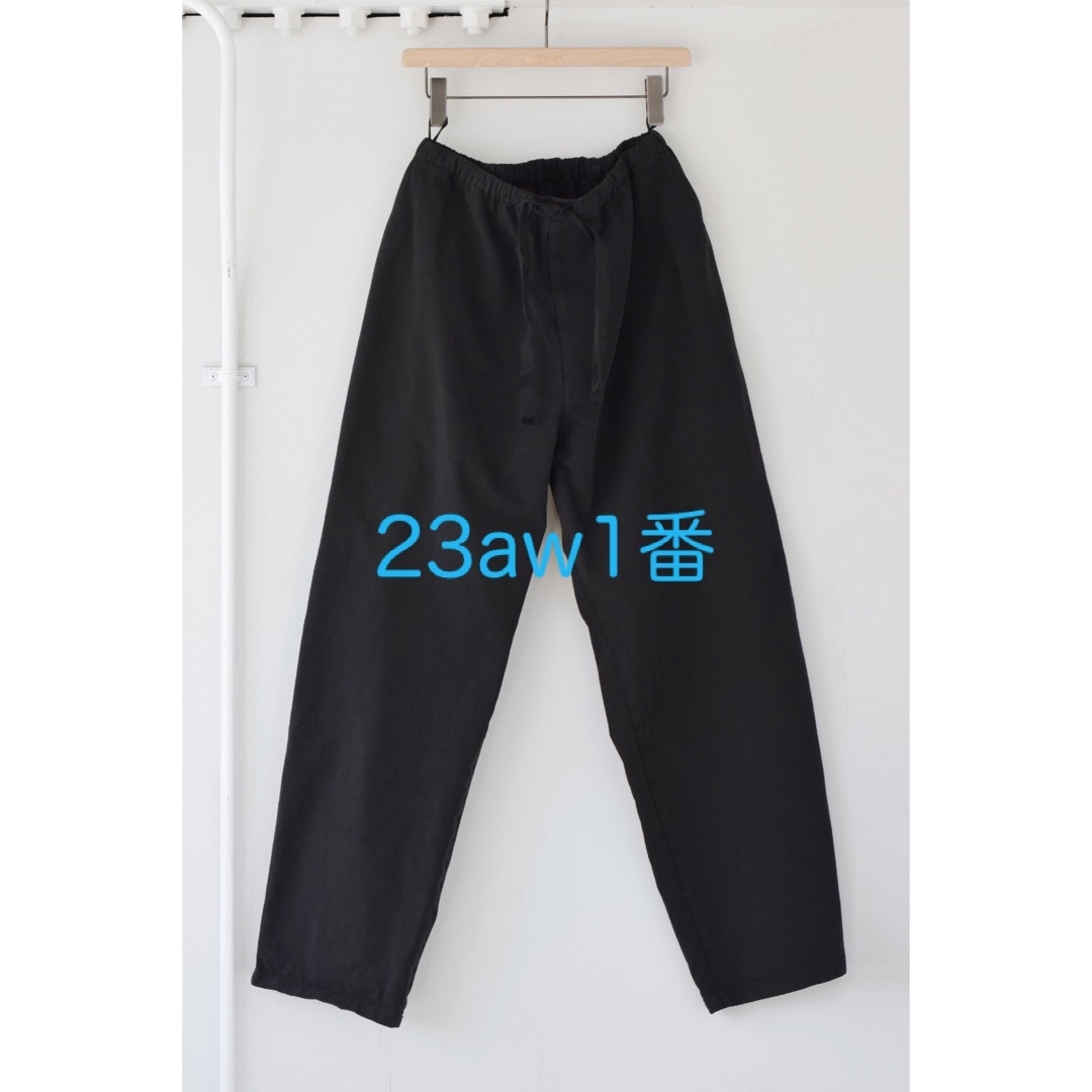 comoli  GARMENT DYED  DRAWSTRING PANTS