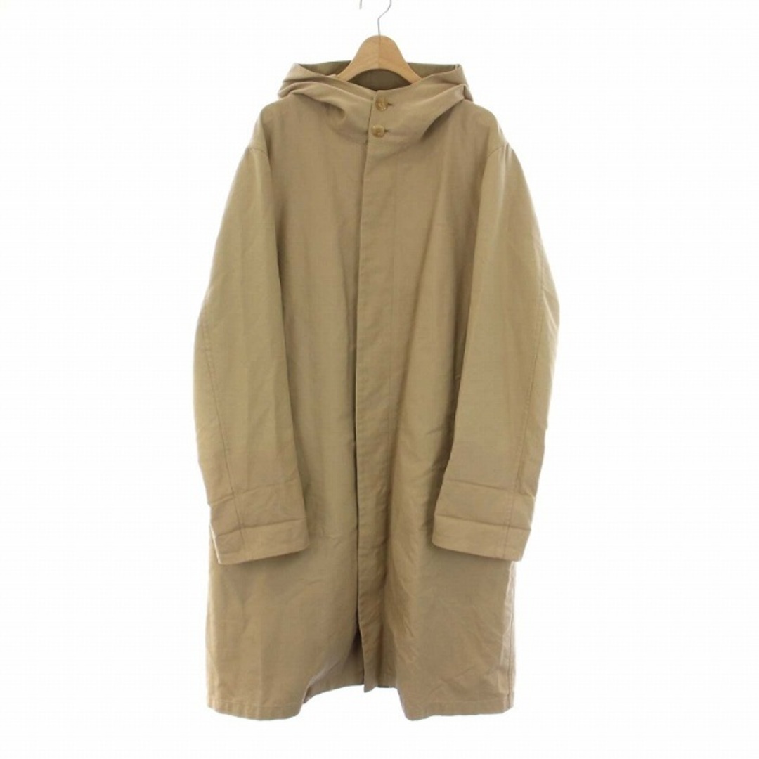 AURALEE FINX DOUBLE CLOTH HOODED COAT