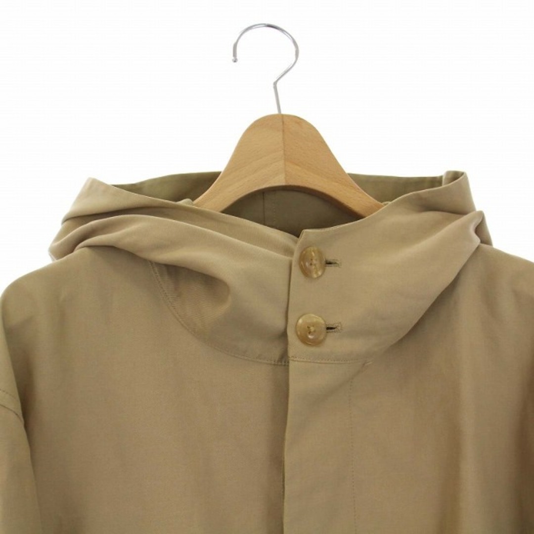 AURALEE FINX DOUBLE CLOTH HOODED COAT