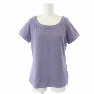 アルマーニ コレツィオーニ(ARMANI COLLEZIONI)のアルマーニ コレツィオーニ カットソー Tシャツ 半袖 ワッフル生地 S 紫(Tシャツ(半袖/袖なし))