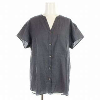 セオリー(theory)のセオリー SKIPPER SHIRT スキッパーシャツ ブラウス 半袖 S(シャツ/ブラウス(半袖/袖なし))