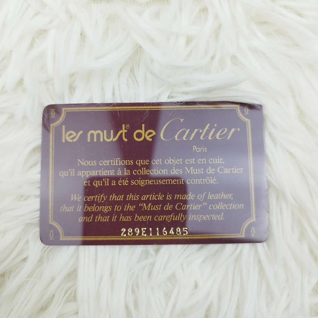Cartier カルティエ コインケース ポーチ マストライン チェーン 箱付き