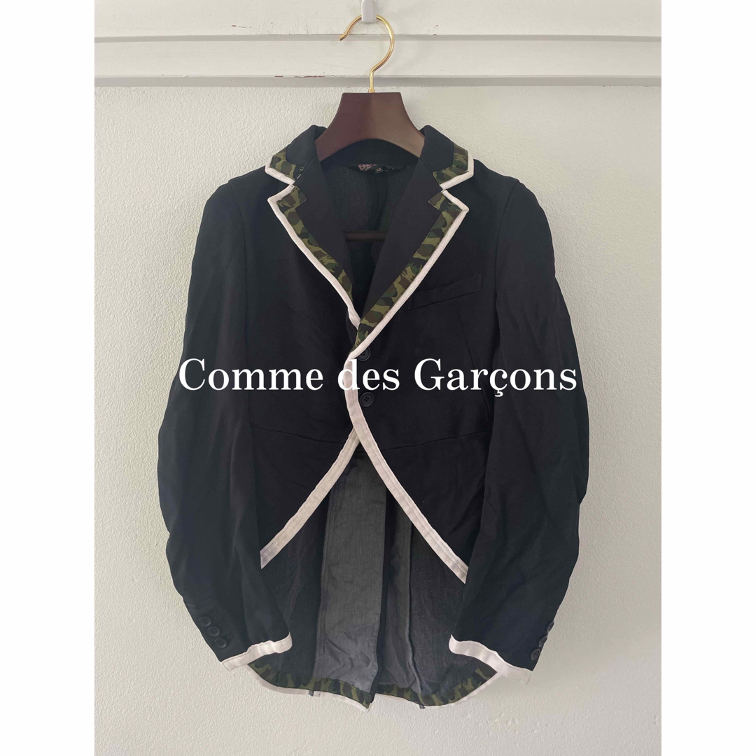 Black Comme des Garçons ポリ縮絨　テーラードジャケット