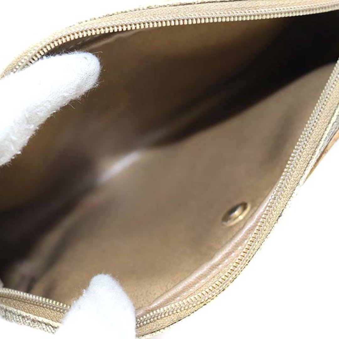 Christian Dior(クリスチャンディオール)のクリスチャンディオール ロゴハニカムヴィンテージ ショルダーバッグ ベージュ レディースのバッグ(ショルダーバッグ)の商品写真