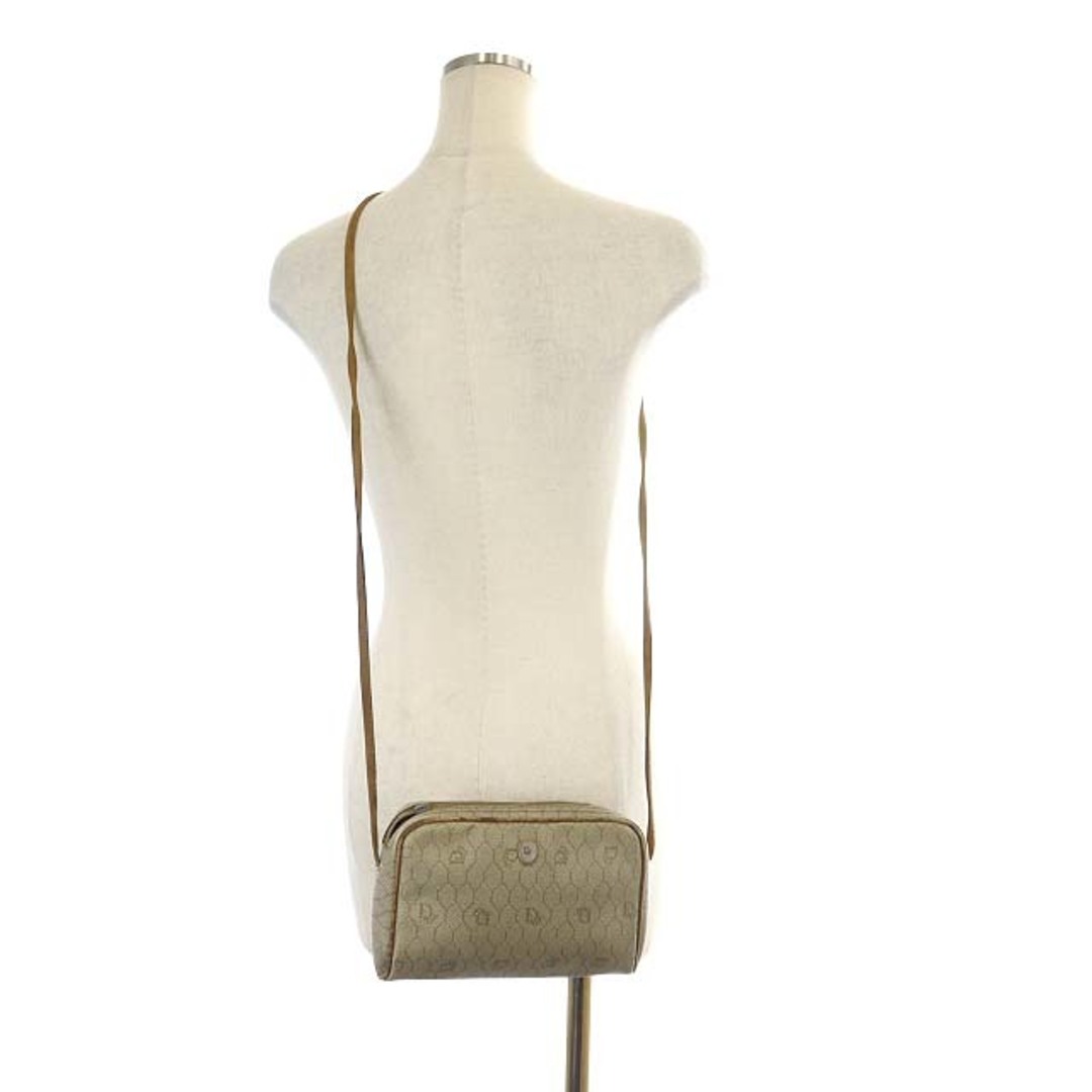 Christian Dior(クリスチャンディオール)のクリスチャンディオール ロゴハニカムヴィンテージ ショルダーバッグ ベージュ レディースのバッグ(ショルダーバッグ)の商品写真