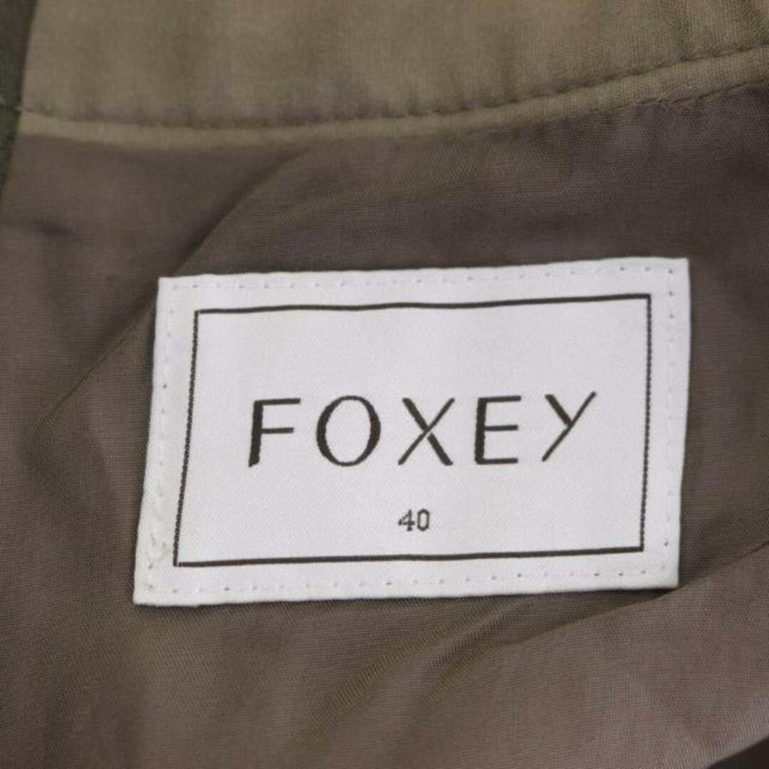 FOXEY(フォクシー)のフォクシー スカート 膝丈 フレア ウール 40 グレージュ 35007 /DO レディースのスカート(ひざ丈スカート)の商品写真