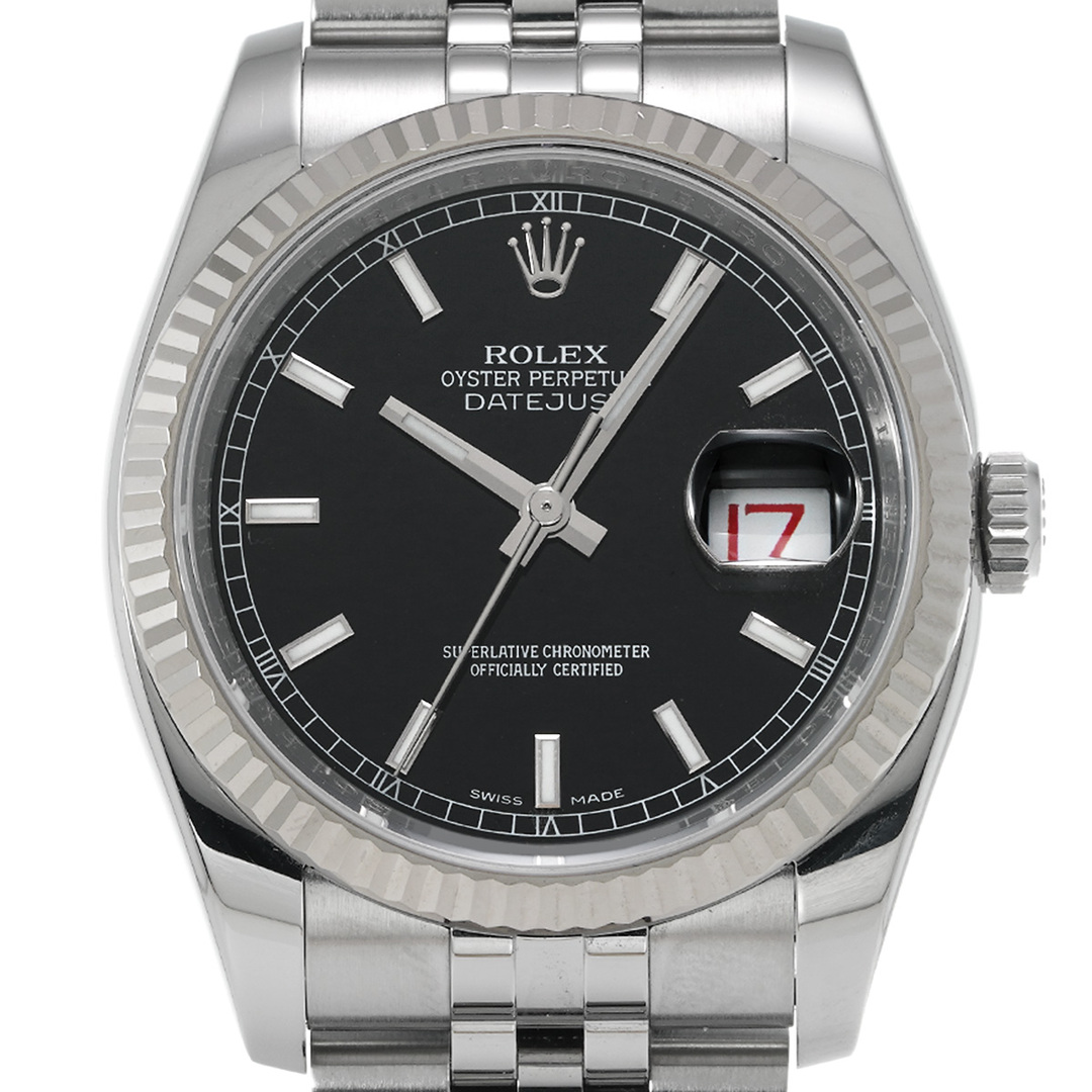 ロレックス ROLEX 116234 V番(2010年頃製造) ブラック メンズ 腕時計-