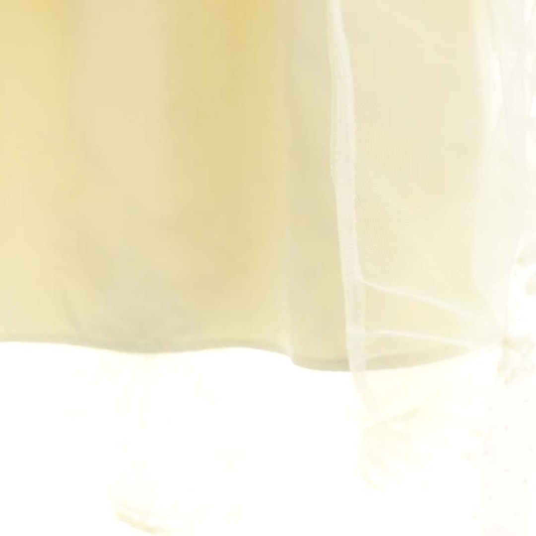 Chesty(チェスティ)のチェスティ チュール刺繍スカート ロング フレア 花柄 ドット 0 アイボリー レディースのスカート(ロングスカート)の商品写真