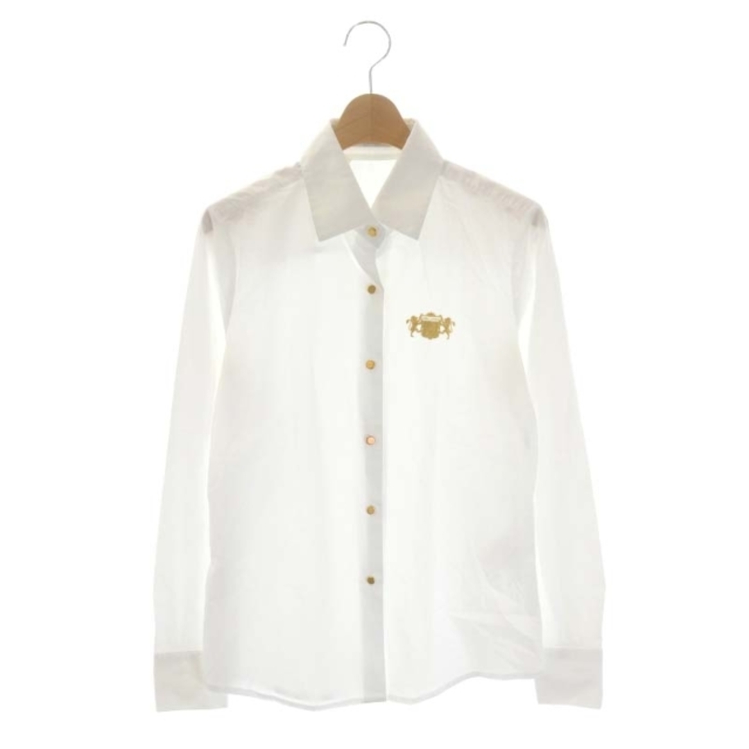ナラカミーチェ 刺繍入りシャツ 金ボタン 長袖 1 白 ホワイト