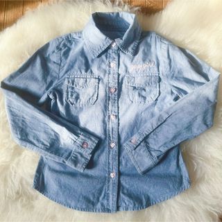 ギャップキッズ(GAP Kids)のgap kids ギャップキッズ 120cm ハート ボタン デニム シャツ(Tシャツ/カットソー)