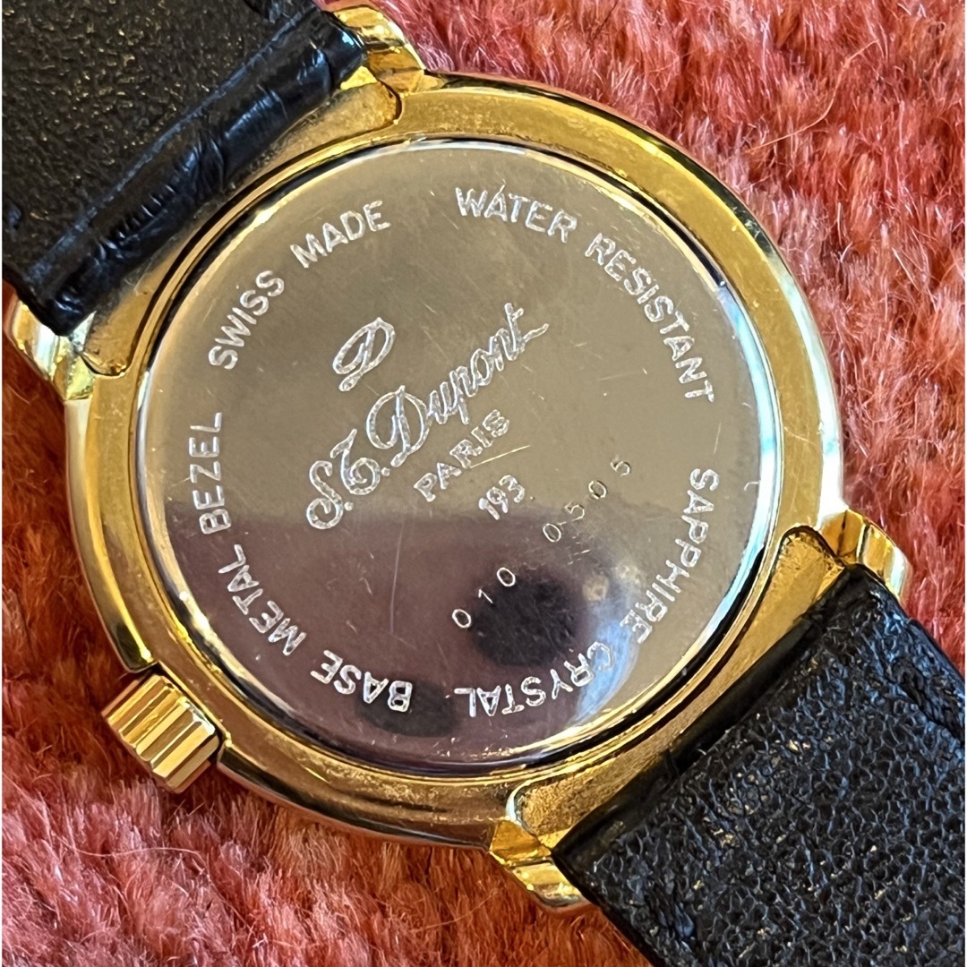 S.T. Dupont - スイス製高級腕時計 S.Tデュポン 金張 男女兼用の通販