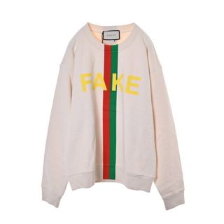 グッチ(Gucci)のGUCCI FAKE プリント スウェット(トレーナー/スウェット)