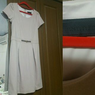 アンタイトル(UNTITLED)の♪未使用品♪UNTITLEDベーシック膝丈ワンピース＆カーディガンセット(ひざ丈ワンピース)