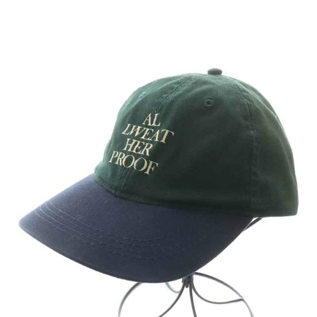 ALWAYTH ALL WEATHER PROOF キャップ 野球帽 緑 紺