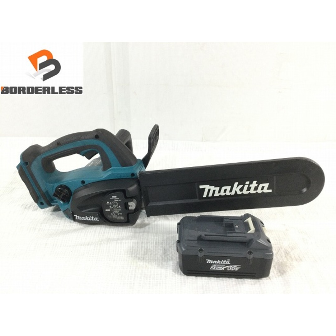 ☆中古品☆makita マキタ 36V 350mm 充電式チェンソー MUC350D バッテリー1個(BL3622A)付 コードレス チェーンソー  造園 77740 | フリマアプリ ラクマ