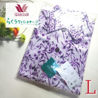 ワコール(Wacoal)のワコール らくラクパートナー 長袖 ブラウス  パープル らくらくパートナー L(シャツ/ブラウス(長袖/七分))