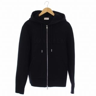 モンクレール(MONCLER)のMONCLER 20AW MAGLIA CARDIGAN パーカー ロゴ M 黒(パーカー)