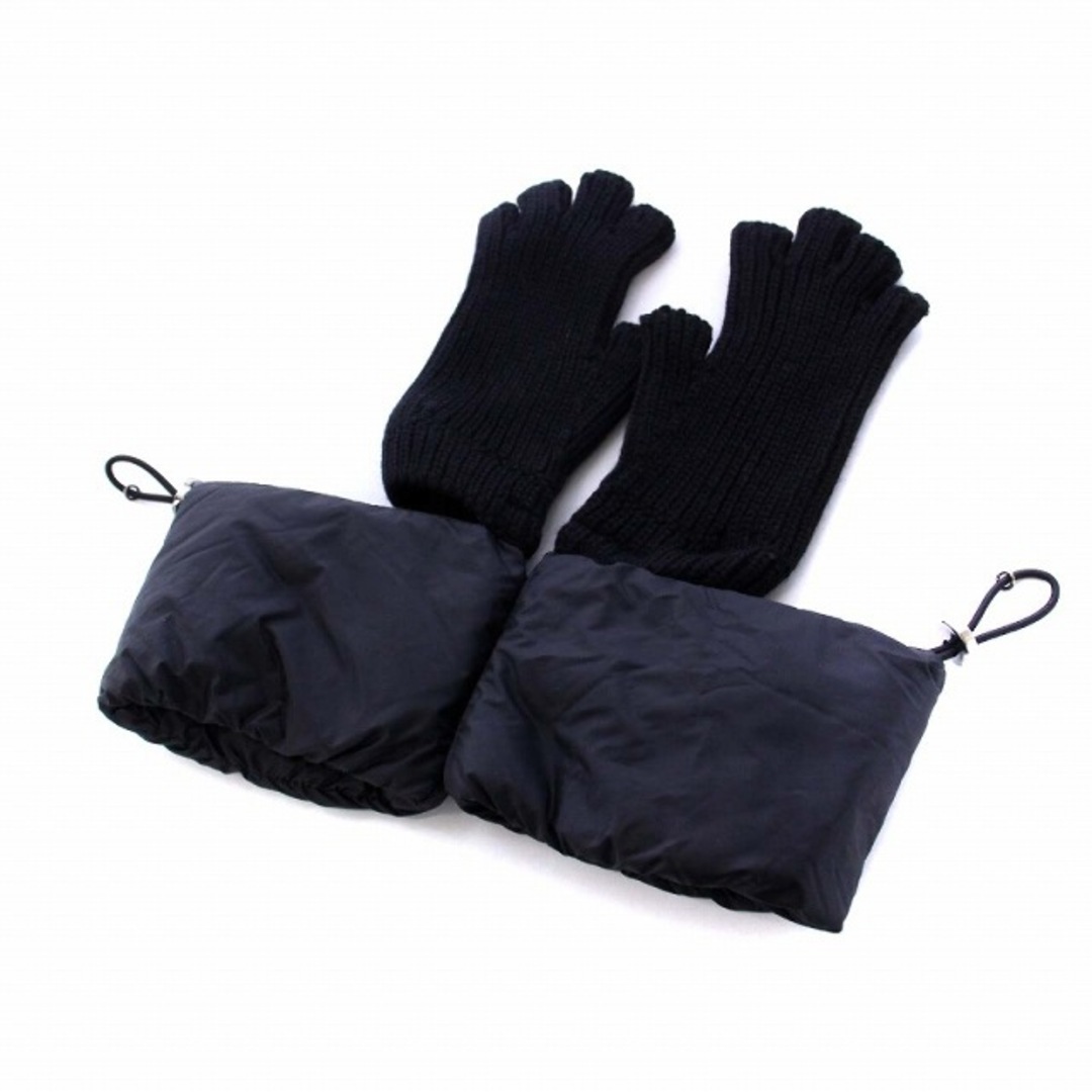 モンクレール　ニット手袋　メンズ MONCLER - モンクレール GUANTI ダウン付き ニット手袋 グローブ