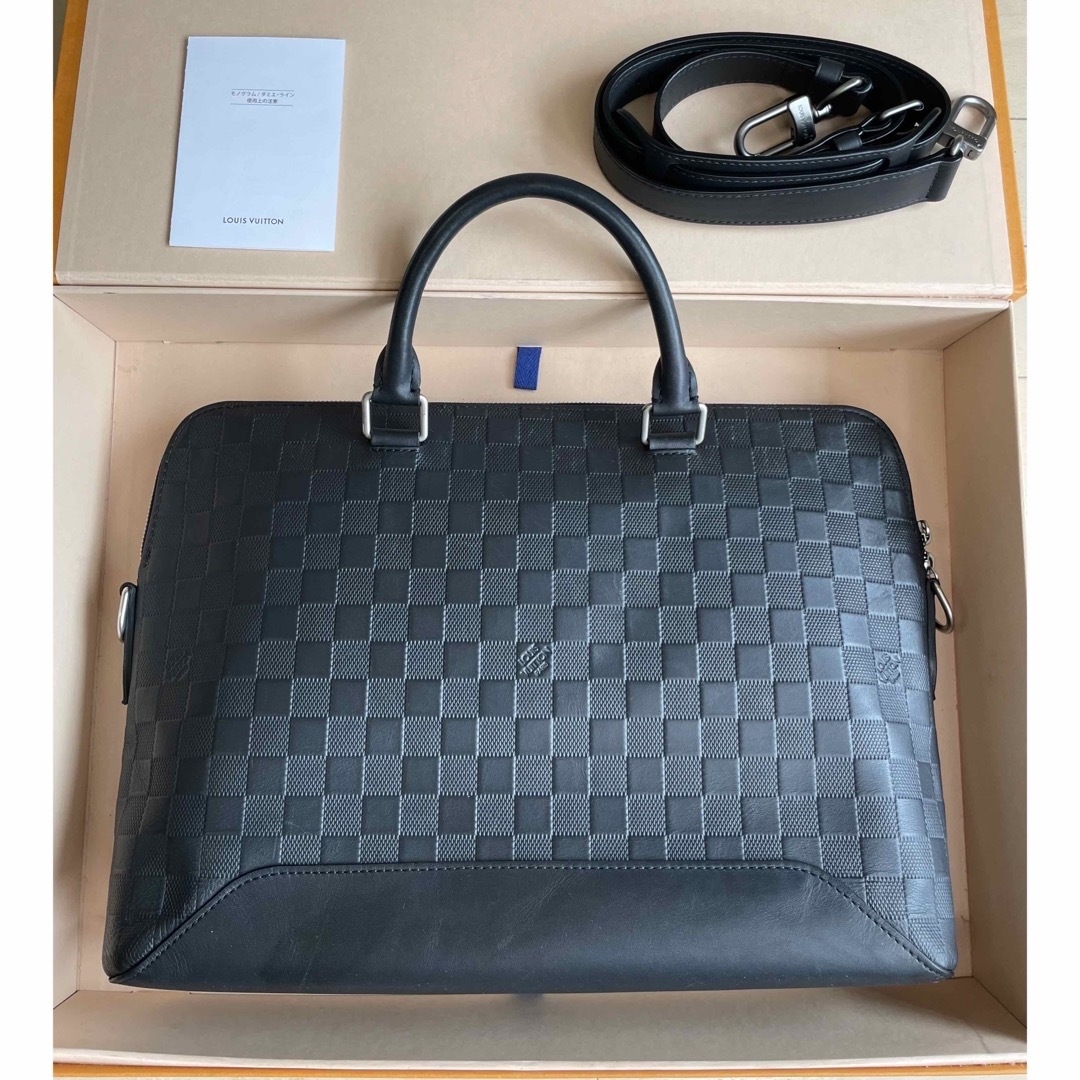 【美品】LOUISVUITTON　ダミエアンフィニ　ビジネスバッグ　ブラック