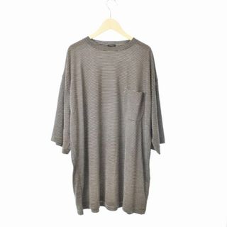 COMOLI ウール天竺Tシャツ カットソー 半袖 4 XL ベージュ