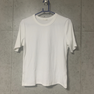ジーユー(GU)のGU リブT XL(Tシャツ(半袖/袖なし))