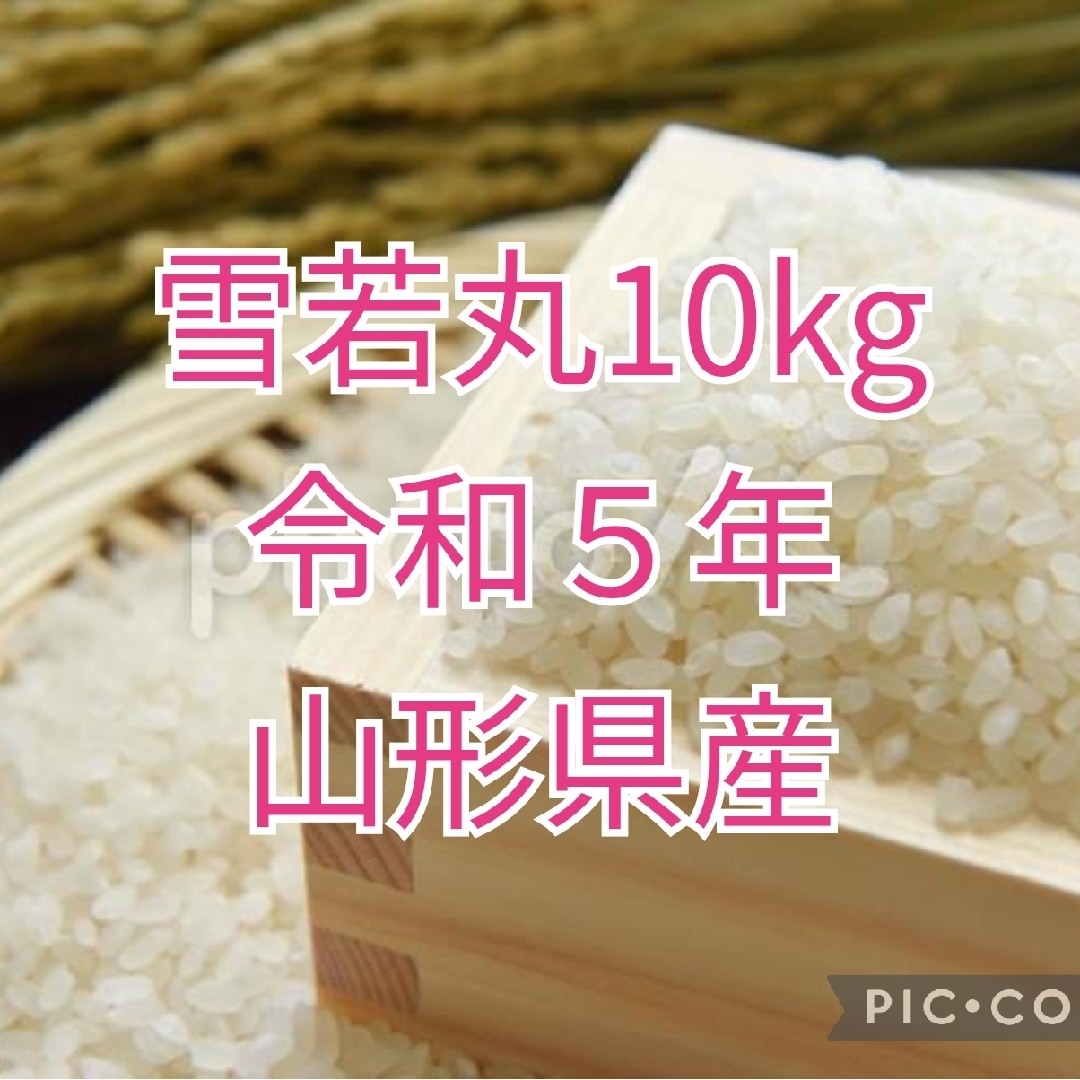 こんそめ's　雪若丸10kg　by　令和５年山形県産の通販　shop｜ラクマ