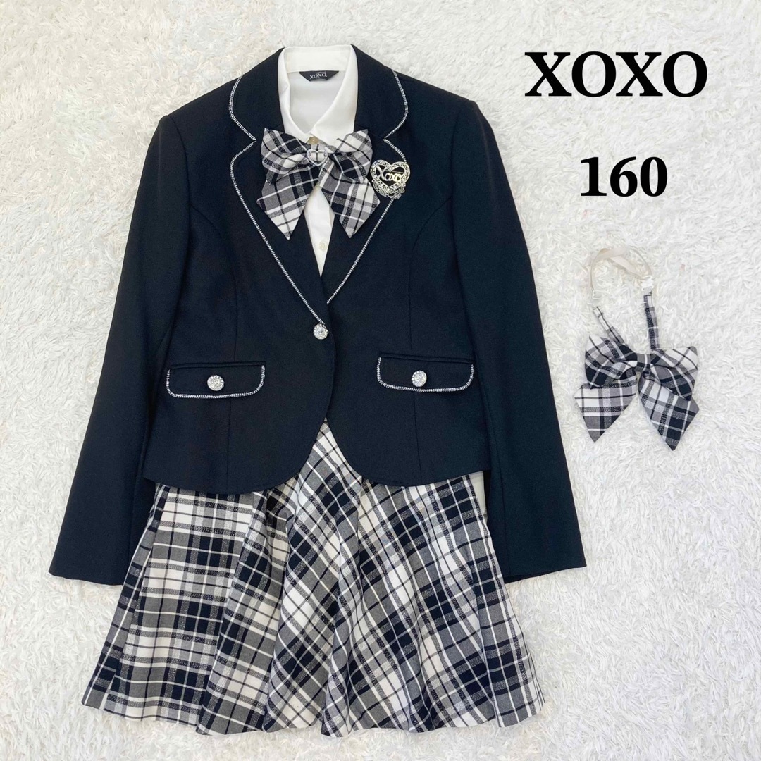 XOXO　キッズフォーマルスーツ　女の子　チェック　卒服　160