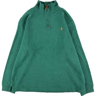 ラルフローレン(Ralph Lauren)の古着 ラルフローレン Ralph Lauren POLO RALPH LAUREN コットンニットハーフジップセーター メンズXXL /eaa330518(ニット/セーター)