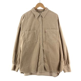 リーバイス(Levi's)の古着 ビックサイズ リーバイス Levi's 長袖 コーデュロイシャツ フリーサイズ /eaa370175(シャツ/ブラウス(長袖/七分))