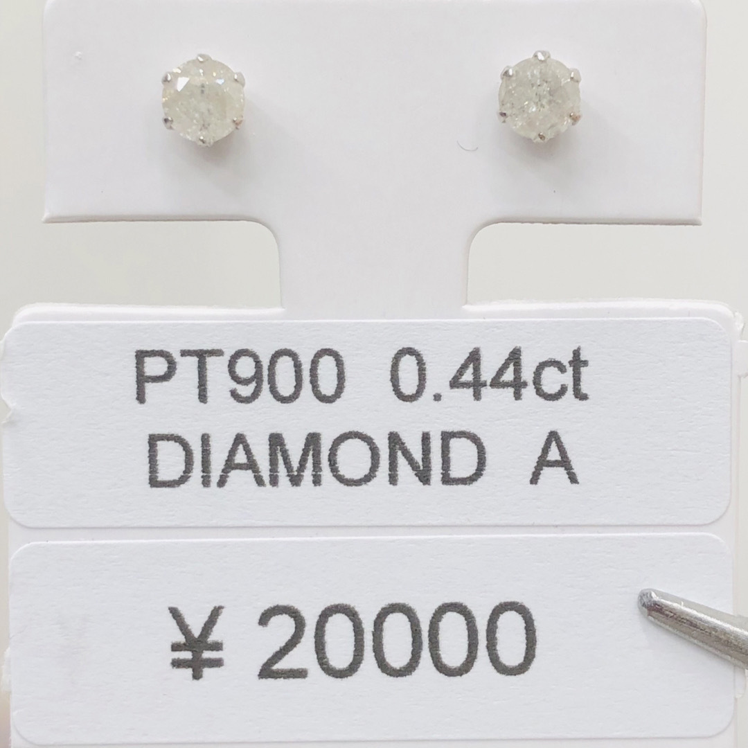 DE-23465 PT900 ピアス ダイヤモンド 0.44ct