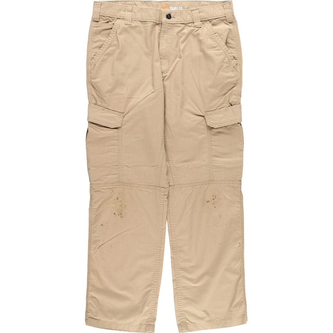 カーハート Carhartt RELAXED FIT リップストップ カーゴワークパンツ メンズw34 /eaa370606