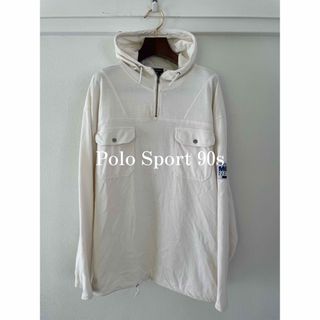 レア！ポロスポーツ　POLO SPORT パーカー　白　ホワイト