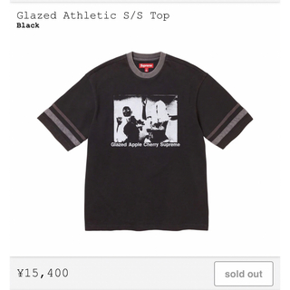 シュプリーム(Supreme)のSupreme Glazed Athletic S/S Top Black(Tシャツ/カットソー(半袖/袖なし))