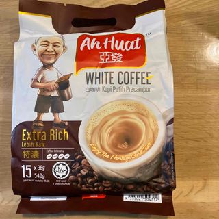 Ah Huat ホワイトコーヒー 特濃 Extra Rich【36g✖️15本】(コーヒー)