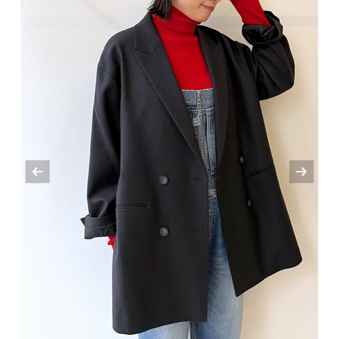 L'Appartement DEUXIEME CLASSE(アパルトモンドゥーズィエムクラス)のCol Pierrot /コル ピエロ　Oversize W Jacket レディースのジャケット/アウター(テーラードジャケット)の商品写真