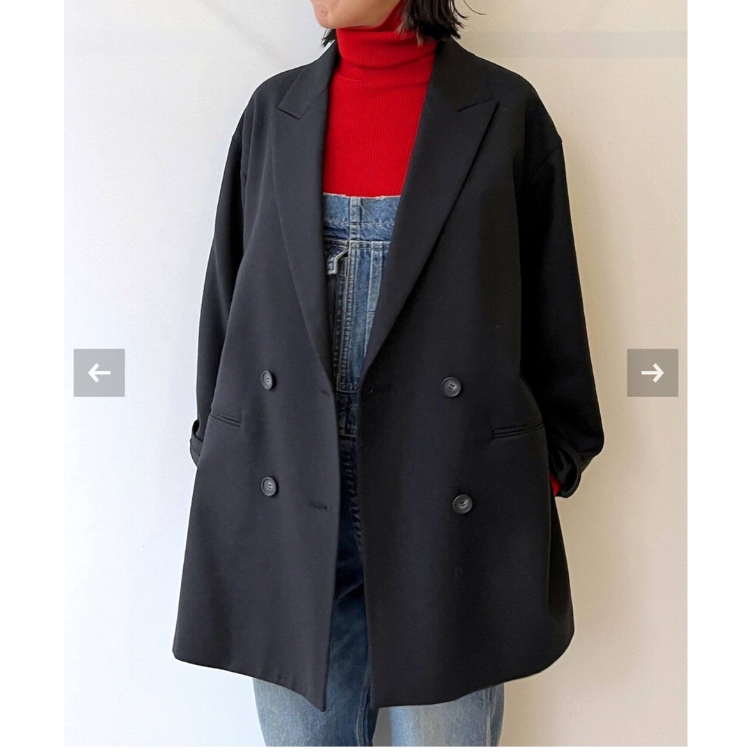 L'Appartement DEUXIEME CLASSE(アパルトモンドゥーズィエムクラス)のCol Pierrot /コル ピエロ　Oversize W Jacket レディースのジャケット/アウター(テーラードジャケット)の商品写真