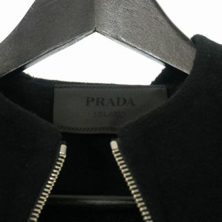 PRADA プラダ　ジップアップ　ブルゾン　M  黒　ウール