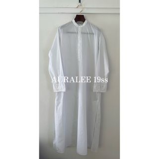 AURALEE オーラリー　19ss ロングシャツワンピース