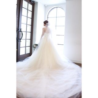 ヴェラウォン(Vera Wang)のVeraWang バレリーナ 1g029 スペシャルトレーン(US2,US0)(ウェディングドレス)