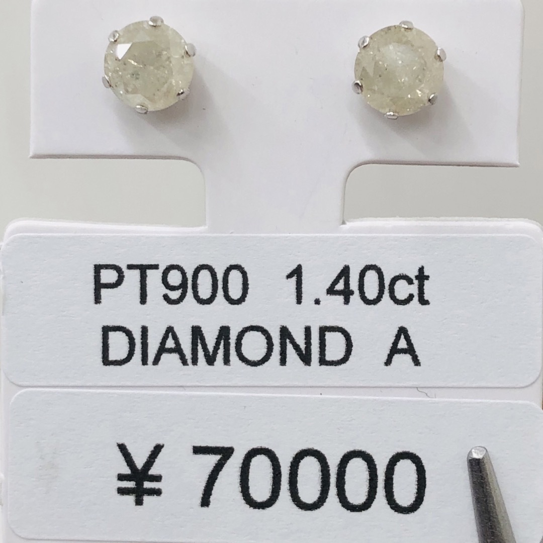 DE-23756 PT900 ピアス ダイヤモンド1.40ct