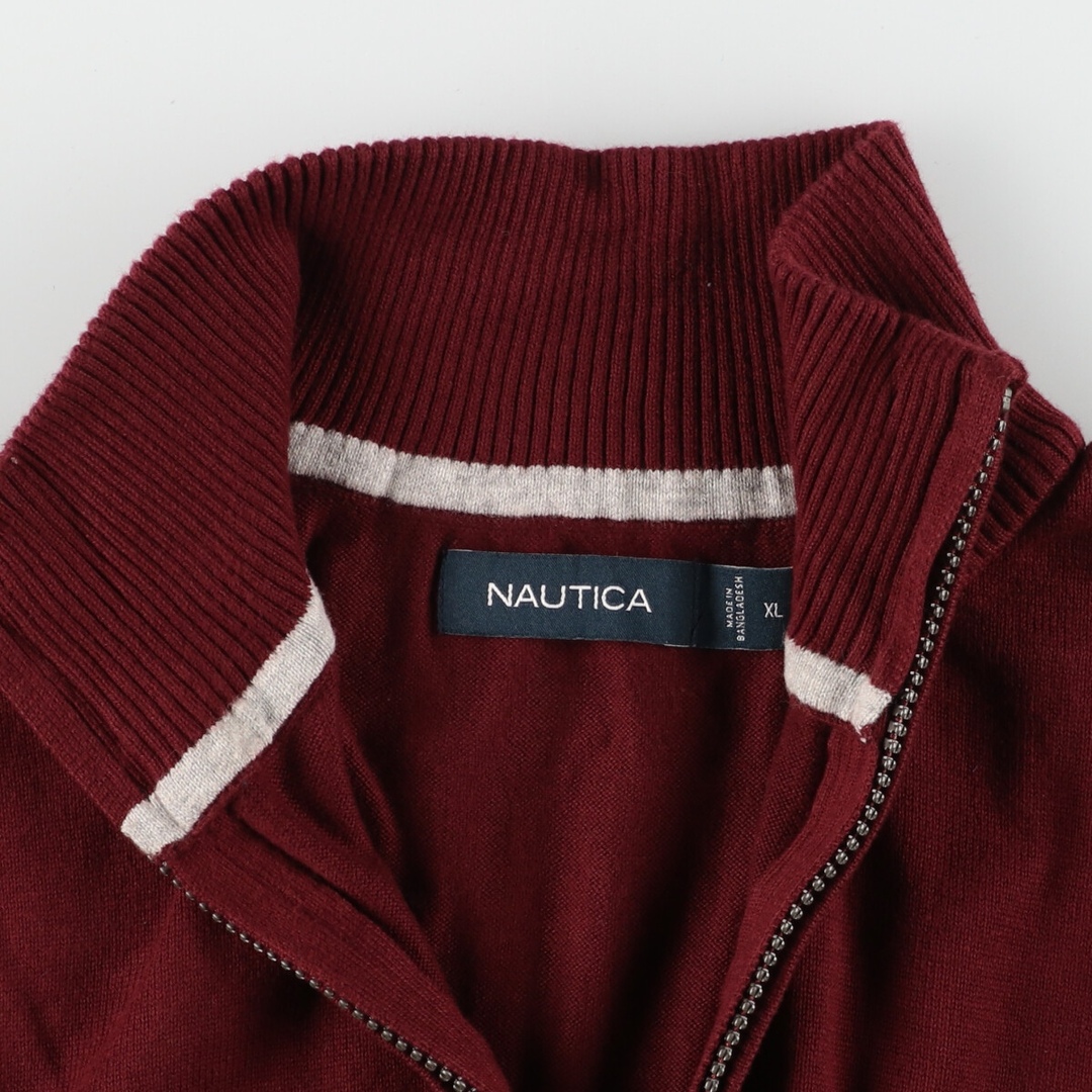 ノーティカ NAUTICA ライン入り コットンニットハーフジップセーター メンズL /eaa350443 2